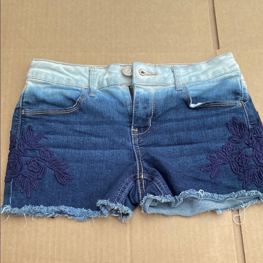 Girls Blue Denim Shorts